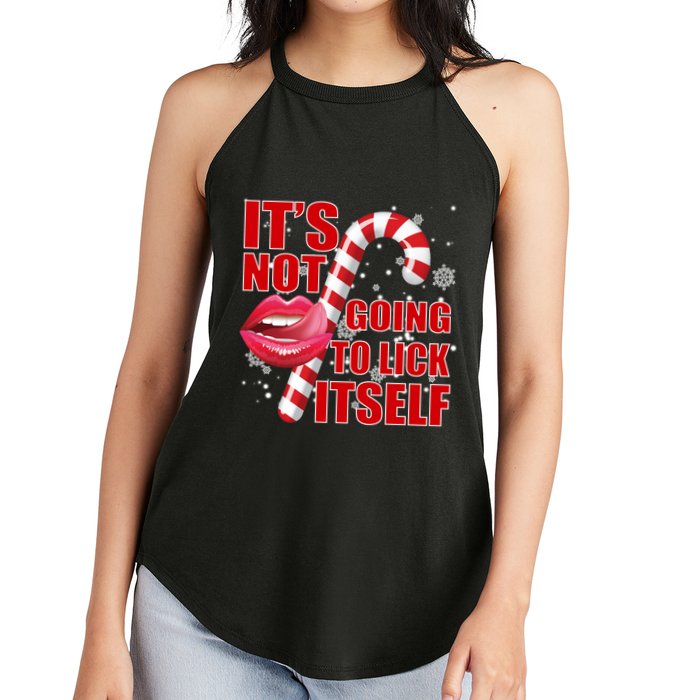 It's Not Going To Lick Itself Funny X-Mas Women's Perfect Tri Rocker Tank