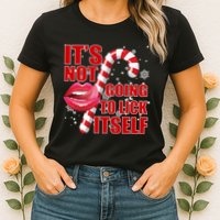 It's Not Going To Lick Itself Funny X-Mas Womens T-Shirt