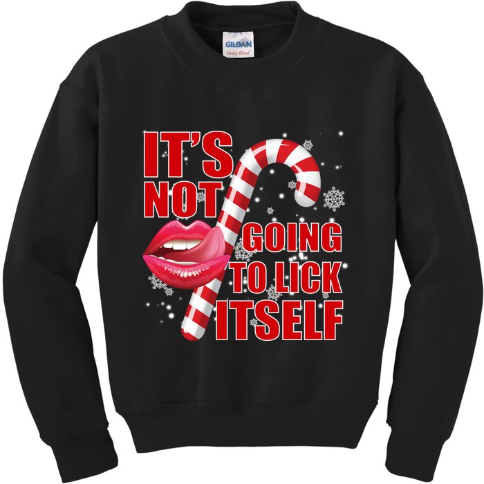It's Not Going To Lick Itself Funny X-Mas Kids Sweatshirt