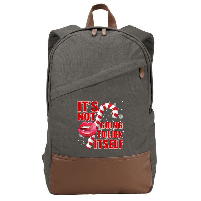 It's Not Going To Lick Itself Funny X-Mas Cotton Canvas Backpack