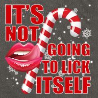It's Not Going To Lick Itself Funny X-Mas Cotton Canvas Backpack