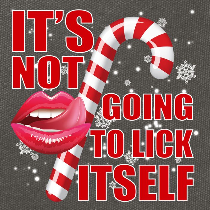 It's Not Going To Lick Itself Funny X-Mas Cotton Canvas Backpack