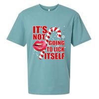 It's Not Going To Lick Itself Funny X-Mas Sueded Cloud Jersey T-Shirt