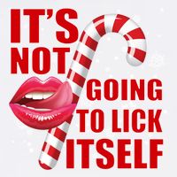 It's Not Going To Lick Itself Funny X-Mas Garment-Dyed Sweatshirt