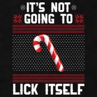 It's Not Going To Lick Itself Ugly Christmas Sweater Ladies PosiCharge Tri-Blend Wicking Tank