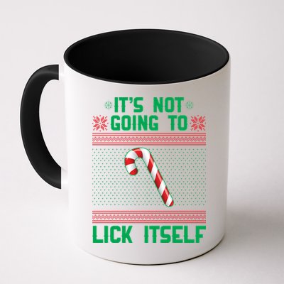 It's Not Going To Lick Itself Ugly Christmas Sweater Mug