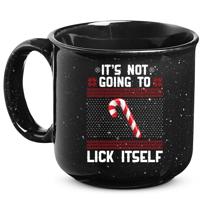 It's Not Going To Lick Itself Ugly Christmas Sweater 15oz Campfire Ceramic Mug
