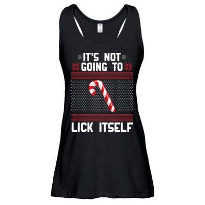It's Not Going To Lick Itself Ugly Christmas Sweater Ladies Essential Flowy Tank