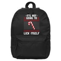 It's Not Going To Lick Itself Ugly Christmas Sweater 16 in Basic Backpack