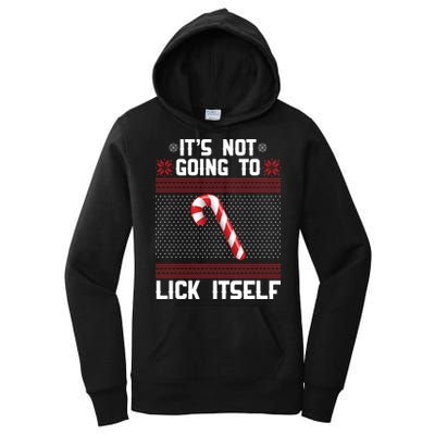 It's Not Going To Lick Itself Ugly Christmas Sweater Women's Pullover Hoodie