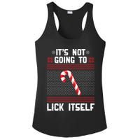 It's Not Going To Lick Itself Ugly Christmas Sweater Ladies PosiCharge Competitor Racerback Tank