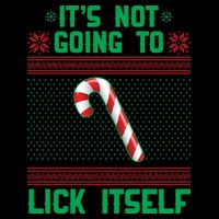 It's Not Going To Lick Itself Ugly Christmas Sweater 16oz Travel Tumbler