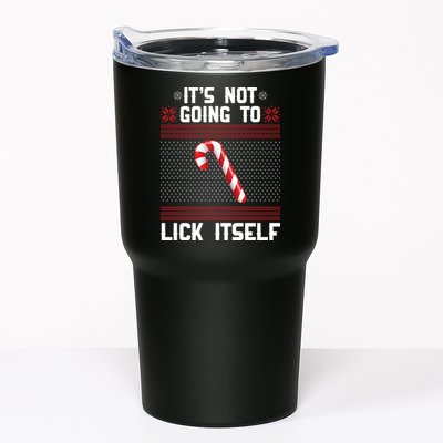 It's Not Going To Lick Itself Ugly Christmas Sweater Tumbler