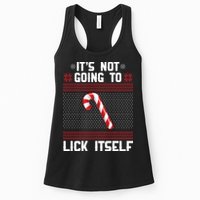 It's Not Going To Lick Itself Ugly Christmas Sweater Womens Tank Top
