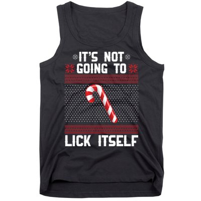 It's Not Going To Lick Itself Ugly Christmas Sweater Tank Top