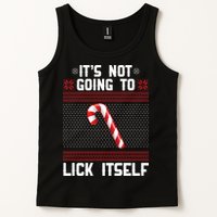 It's Not Going To Lick Itself Ugly Christmas Sweater Tank Top