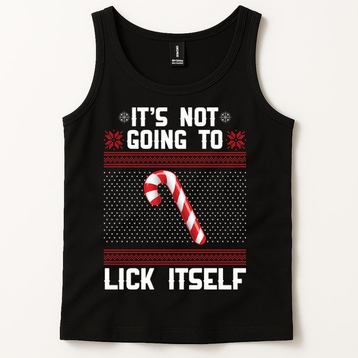 It's Not Going To Lick Itself Ugly Christmas Sweater Tank Top