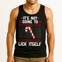 It's Not Going To Lick Itself Ugly Christmas Sweater Tank Top