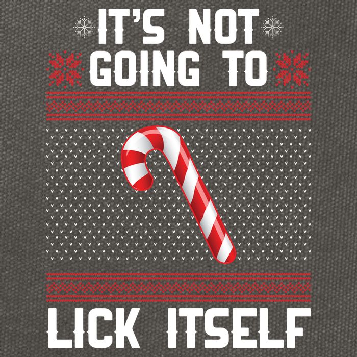 It's Not Going To Lick Itself Ugly Christmas Sweater Cotton Canvas Backpack