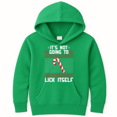 It's Not Going To Lick Itself Ugly Christmas Sweater Kids Hoodie