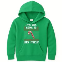 It's Not Going To Lick Itself Ugly Christmas Sweater Kids Hoodie