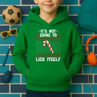 It's Not Going To Lick Itself Ugly Christmas Sweater Kids Hoodie