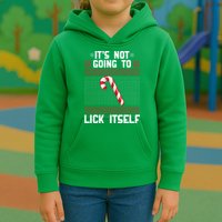It's Not Going To Lick Itself Ugly Christmas Sweater Kids Hoodie