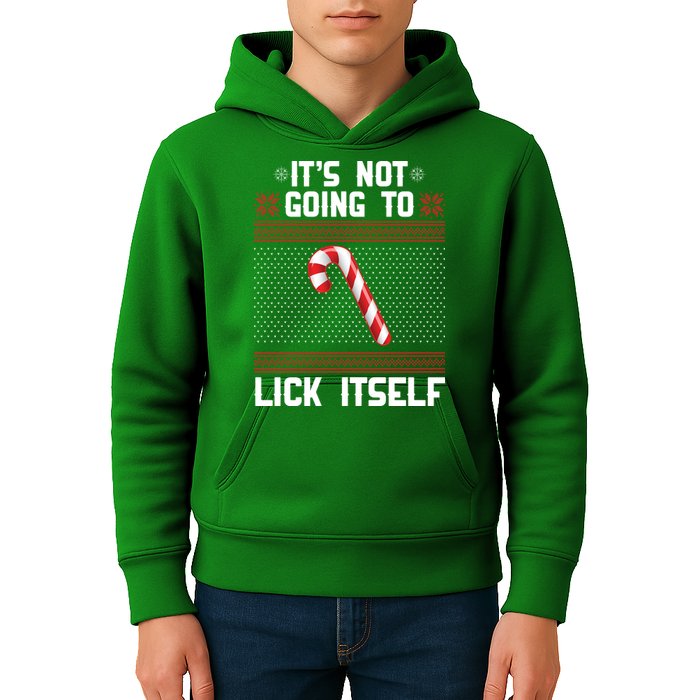 It's Not Going To Lick Itself Ugly Christmas Sweater Kids Hoodie