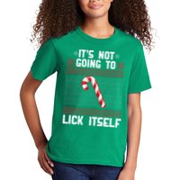 It's Not Going To Lick Itself Ugly Christmas Sweater Kids T-Shirt