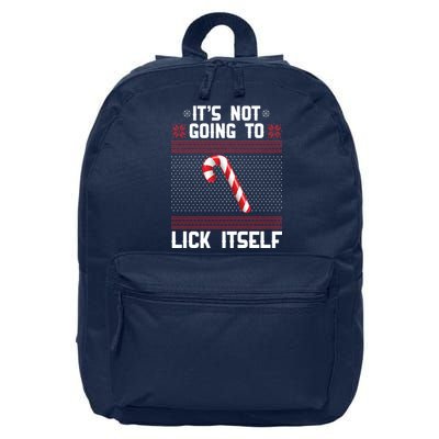 It's Not Going To Lick Itself Ugly Christmas Sweater 16 in Basic Backpack