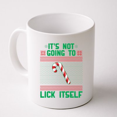 It's Not Going To Lick Itself Ugly Christmas Sweater Coffee Mug