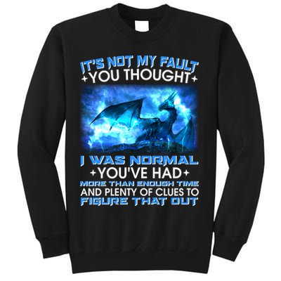 It's Not My Fault You Thought I Was Normal Lightning Dragon Sweatshirt