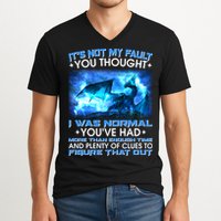 It's Not My Fault You Thought I Was Normal Lightning Dragon V-Neck T-Shirt