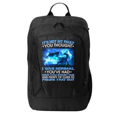 It's Not My Fault You Thought I Was Normal Lightning Dragon City Backpack