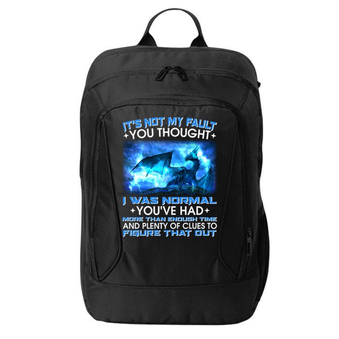 It's Not My Fault You Thought I Was Normal Lightning Dragon City Backpack