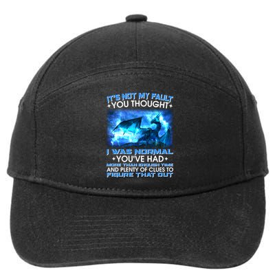 It's Not My Fault You Thought I Was Normal Lightning Dragon 7-Panel Snapback Hat