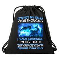It's Not My Fault You Thought I Was Normal Lightning Dragon Drawstring Bag