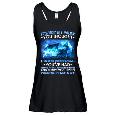 It's Not My Fault You Thought I Was Normal Lightning Dragon Ladies Essential Flowy Tank