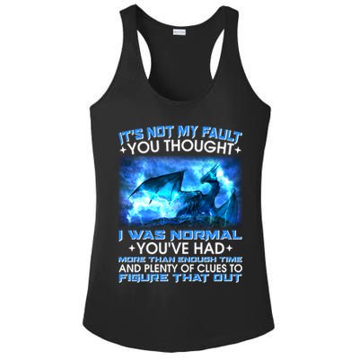 It's Not My Fault You Thought I Was Normal Lightning Dragon Ladies PosiCharge Competitor Racerback Tank