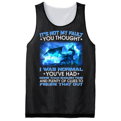 It's Not My Fault You Thought I Was Normal Lightning Dragon Mesh Reversible Basketball Jersey Tank