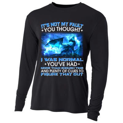 It's Not My Fault You Thought I Was Normal Lightning Dragon Cooling Performance Long Sleeve Crew