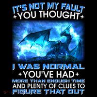 It's Not My Fault You Thought I Was Normal Lightning Dragon Sustainable Knit Beanie