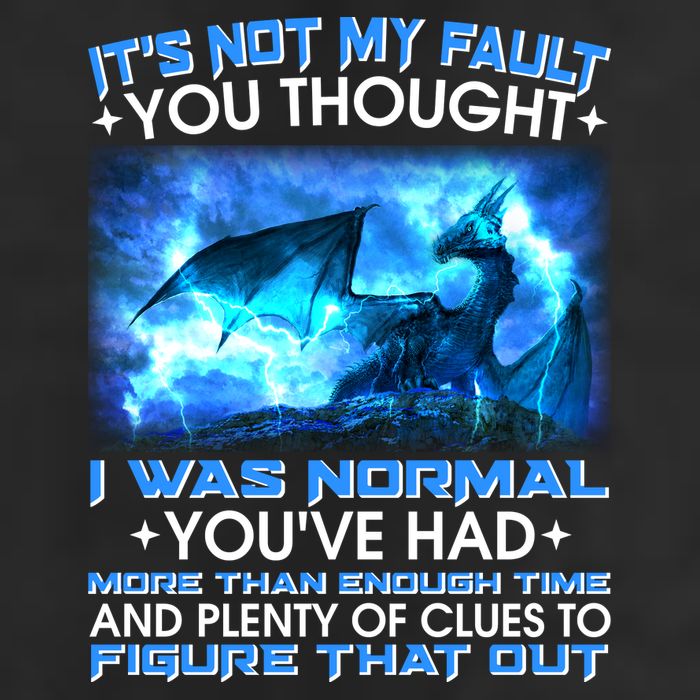 It's Not My Fault You Thought I Was Normal Lightning Dragon 25L Jumbo Tote