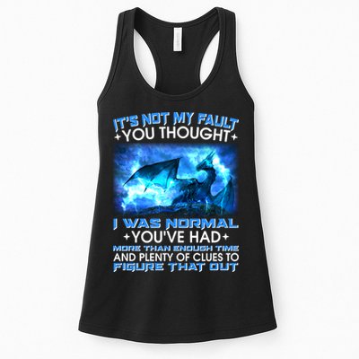 It's Not My Fault You Thought I Was Normal Lightning Dragon Womens Tank Top