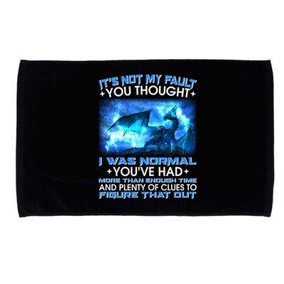 It's Not My Fault You Thought I Was Normal Lightning Dragon Microfiber Hand Towel