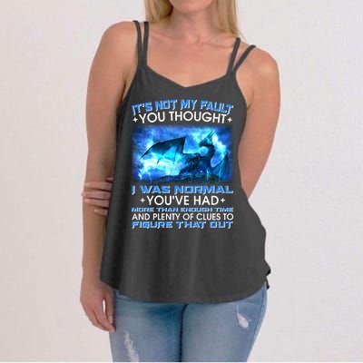 It's Not My Fault You Thought I Was Normal Lightning Dragon Women's Strappy Tank