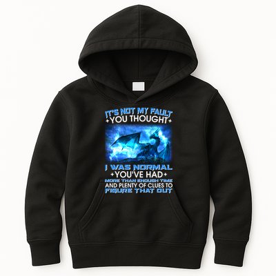 It's Not My Fault You Thought I Was Normal Lightning Dragon Kids Hoodie