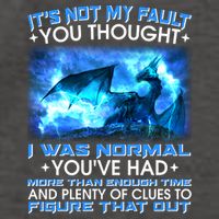 It's Not My Fault You Thought I Was Normal Lightning Dragon Vector Backpack