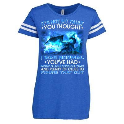 It's Not My Fault You Thought I Was Normal Lightning Dragon Enza Ladies Jersey Football T-Shirt