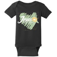 It's Not Religion It's A Relationship Heart Baby Bodysuit